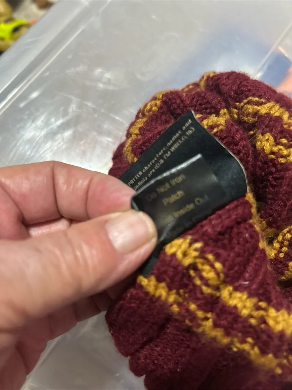 Gryffindor-Inspired Kids Maroon and Gold Pom Beanie Hat